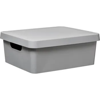 Dóza na potraviny 5five Simply Smart Uzavíratelná nádoba s víkem, šedá, 11 l