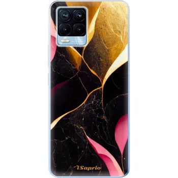Pouzdro na mobilní telefon Odolné silikonové pouzdro iSaprio - Gold Pink Marble - Realme 8 / 8 Pro