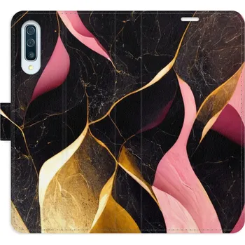 Pouzdro na mobilní telefon Flipové pouzdro iSaprio - Gold Pink Marble 02 - Samsung Galaxy A50