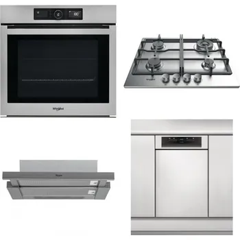 Set domácích spotřebičů WHIRLPOOL AKZ9 9480 IX + WHIRLPOOL TKRL 661 IX EU + WHIRLPOOL AKR 749/1 IX + WHIRLPOOL WSBO 3O34 PF X