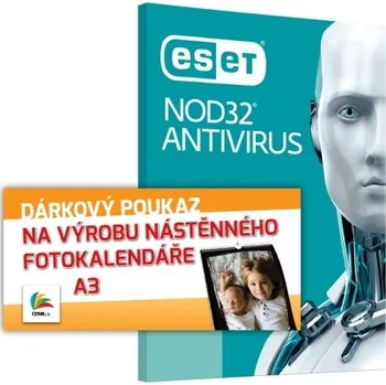 Kalendář ESET NOD32 Antivirus + DÁREK Nástěnný kalendář A3
