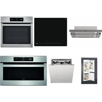 Set domácích spotřebičů WHIRLPOOL ABSOLUTE AKZ9 6230 IX + WHIRLPOOL WL S7260 NE + WHIRLPOOL AKR 5390/1 IX + WHIRLPOOL ABSOLUTE AMW 730 IX + WHIRLPOOL WIO 3O540 PELG + WHIRLPOOL ART 65031