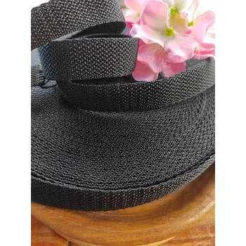 Popruh polypropylénový šíře 20 mm černý