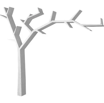 police Police ve tvaru stromu WHITE HOME COS17 pravé Barevné provedení: Bílý vosk K17 - Bílý vosk K17