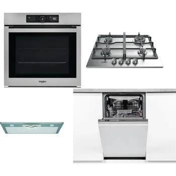 Set domácích spotřebičů WHIRLPOOL AKZ9 9480 IX + WHIRLPOOL TKRL 661 IX EU + WHIRLPOOL AKR 650/1 IX + WHIRLPOOL WSIO 3O34 PFE X