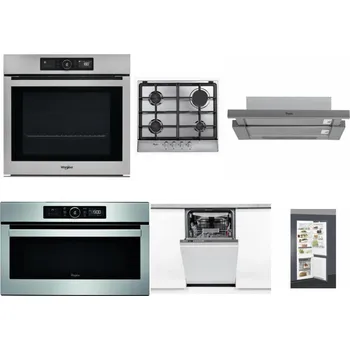Set domácích spotřebičů WHIRLPOOL AKZ9 9480 IX + WHIRLPOOL AKR 351/IX + WHIRLPOOL AKR 749/1 IX + WHIRLPOOL ABSOLUTE AMW 730 IX + WHIRLPOOL WSIO 3O34 PFE X + WHIRLPOOL ART 66112
