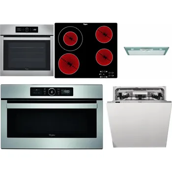 Set domácích spotřebičů WHIRLPOOL ABSOLUTE AKZ9 6230 IX + WHIRLPOOL AKT 8130/NE + WHIRLPOOL AKR 650/1 IX + WHIRLPOOL ABSOLUTE AMW 730 IX + WHIRLPOOL WIO 3O540 PELG