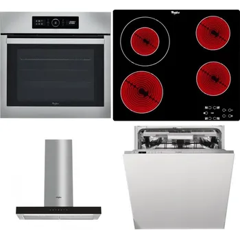 Set domácích spotřebičů WHIRLPOOL ABSOLUTE AKZ9 6230 IX + WHIRLPOOL AKT 8130/NE + WHIRLPOOL WHBS 62F LT K + WHIRLPOOL WIO 3T133 PLE