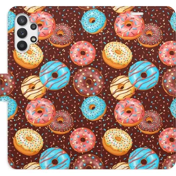 Pouzdro na mobilní telefon Flipové pouzdro iSaprio - Donuts Pattern - Samsung Galaxy A32 5G