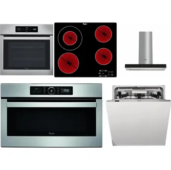 Set domácích spotřebičů WHIRLPOOL ABSOLUTE AKZ9 6230 IX + WHIRLPOOL AKT 8130/NE + WHIRLPOOL WHBS 62F LT K + WHIRLPOOL ABSOLUTE AMW 730 IX + WHIRLPOOL WIO 3O540 PELG