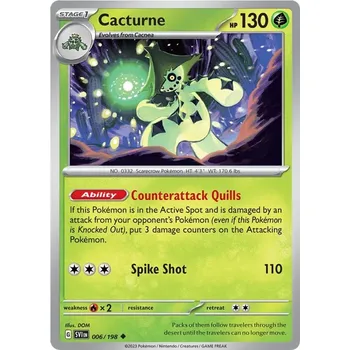 Karetní hra Cacturne 006/198 - Scarlet & Violet Typ karty: Non-Holo