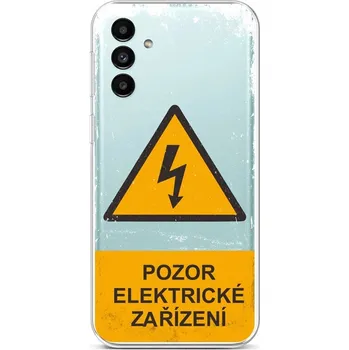 Pouzdro na mobilní telefon Kryt Samsung A13 5G Pozor elektrické zařízení (obal neboli pouzdro na Samsung A13 5G)