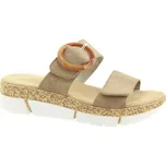 RIEKER Dámské béžové pantofle V2392-62-355 Velikost 42