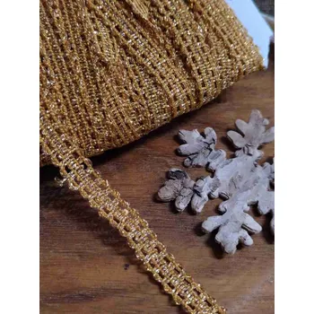 Leonský prýmek 8 mm barva zlatá