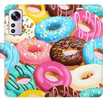 Pouzdro na mobilní telefon Flipové pouzdro iSaprio - Donuts Pattern 02 - Xiaomi 12 / 12X