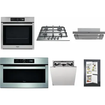 Set domácích spotřebičů WHIRLPOOL AKZ9 9480 IX + WHIRLPOOL TKRL 661 IX EU + WHIRLPOOL AKR 749/1 IX + WHIRLPOOL ABSOLUTE AMW 730 IX + WHIRLPOOL WIO 3O540 PELG + WHIRLPOOL ART 65031