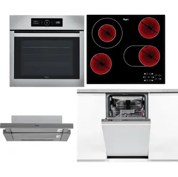 Set domácích spotřebičů WHIRLPOOL ABSOLUTE AKZ9 6230 IX + WHIRLPOOL AKT 8190/BA + WHIRLPOOL AKR 749/1 IX + WHIRLPOOL WSIO 3O34 PFE X