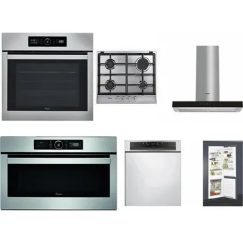 Set domácích spotřebičů WHIRLPOOL ABSOLUTE AKZ9 6230 IX + WHIRLPOOL AKR 351/IX + WHIRLPOOL WHBS 62F LT K + WHIRLPOOL ABSOLUTE AMW 730 IX + WHIRLPOOL WBC 3C34 PF X + WHIRLPOOL ART 65031