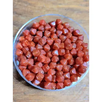 Korálek Korálky skleněné směs 30g hnědá