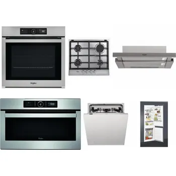 Set domácích spotřebičů WHIRLPOOL AKZ9 9480 IX + WHIRLPOOL AKR 351/IX + WHIRLPOOL AKR 5390/1 IX + WHIRLPOOL ABSOLUTE AMW 730 IX + WHIRLPOOL WIC 3C33 PFE + WHIRLPOOL ART 65031