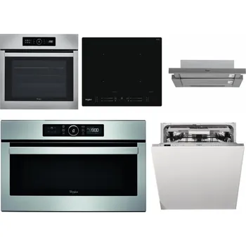 Set domácích spotřebičů WHIRLPOOL ABSOLUTE AKZ9 6230 IX + WHIRLPOOL WL S7260 NE + WHIRLPOOL AKR 749/1 IX + WHIRLPOOL ABSOLUTE AMW 730 IX + WHIRLPOOL WIO 3O540 PELG