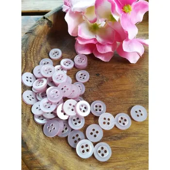 Knoflík Košilový knoflík velikost 18" fialová světlá 10 ks