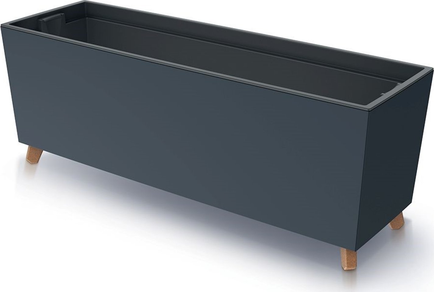 Pot De Fleur 35L Avec Insert Urbi Square Anthracite DURS300-S433