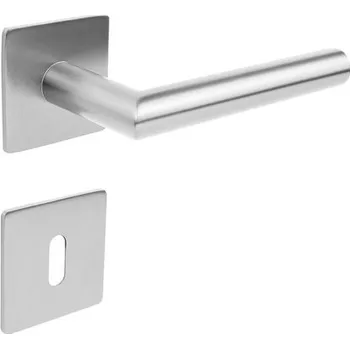 Dveřní kování RICHTER dveřní kování RK.CML-FORM plochá rozeta (nerez) Provedení: BB (klika/klika, dózický klíč)