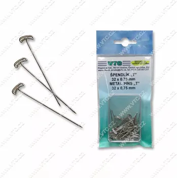 Nástroj na niť a příze Špendlík T 32x0,75 mm - 50ks 57306