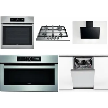 Set domácích spotřebičů WHIRLPOOL ABSOLUTE AKZ9 6230 IX + WHIRLPOOL TKRL 661 IX EU + WHIRLPOOL AKR 62F LT K + WHIRLPOOL ABSOLUTE AMW 730 IX + WHIRLPOOL WSIO 3O34 PFE X