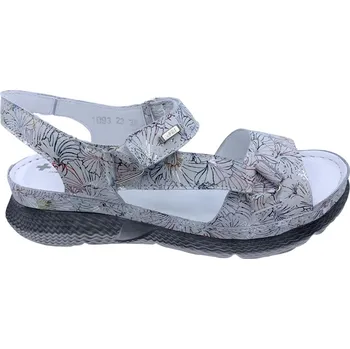 Dámské sandále Dámské kožené sandály Hilby 1093 bílé Velikost: 39 (EU)