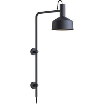 Nástěnné svítidlo Wever & Ducré Industriální nástěnná lampa Roomor Wall 4.2 Barva: Černá 339620BB2