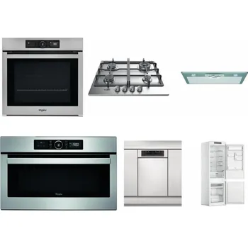 Set domácích spotřebičů WHIRLPOOL AKZ9 9480 IX + WHIRLPOOL TKRL 661 IX EU + WHIRLPOOL AKR 650/1 IX + WHIRLPOOL ABSOLUTE AMW 730 IX + WHIRLPOOL WSBO 3O34 PF X + WHIRLPOOL WHC18 T311