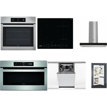 Set domácích spotřebičů WHIRLPOOL ABSOLUTE AKZ9 6230 IX + WHIRLPOOL WL B8160 NE + WHIRLPOOL WHBS 62F LT K + WHIRLPOOL ABSOLUTE AMW 730 IX + WHIRLPOOL WSIO 3O34 PFE X + WHIRLPOOL ART 65031