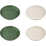 Citron Sada talířků z bio materiálu, 4ks - zelená / krémová