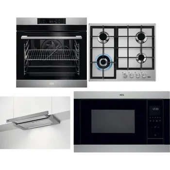 Domácí spotřebič AEG BPK742380M + AEG Mastery StepPower HGB64420SM + AEG DPE5660M + AEG Mastery MSB2547D-M