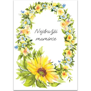 Kresli.to Luční přání - Nejdražší mamince, slunečnice