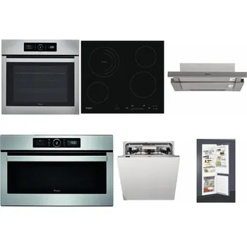 Set domácích spotřebičů WHIRLPOOL ABSOLUTE AKZ9 6230 IX + WHIRLPOOL AKT 8900 BA + WHIRLPOOL AKR 5390/1 IX + WHIRLPOOL ABSOLUTE AMW 730 IX + WHIRLPOOL WIO 3O540 PELG + WHIRLPOOL ART 65031