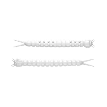 Umělá nástraha Libra Lures SLIGHT WORM - Sýr 38mm/15ks Barva: White 001