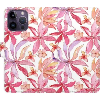 Pouzdro na mobilní telefon Flipové pouzdro iSaprio - Flower Pattern 10 - iPhone 14 Pro Max