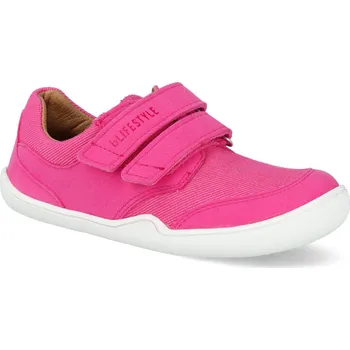 Dívčí obuv Barefoot tenisky Blifestyle - Crocodile micropel himbeere vegan růžové Velikost: 28