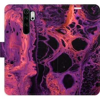 Pouzdro na mobilní telefon Flipové pouzdro iSaprio - Abstract Dark 02 - Xiaomi Redmi Note 8 Pro