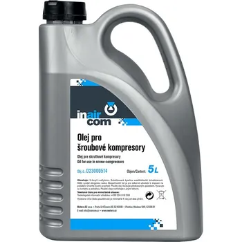 Příslušenství ke kompresoru INAIRCOM Olej syntetický pro šroubové kompresory 5l (Ilustrativní foto)