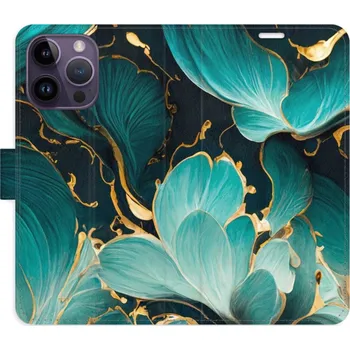 Pouzdro na mobilní telefon Flipové pouzdro iSaprio - Blue Flowers 02 - iPhone 14 Pro Max