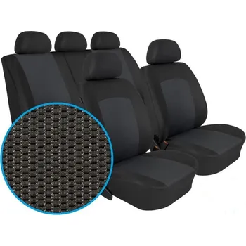 Autopotah Automega Autopotahy OPEL COMBO, 2 STOLKY, 2 LOKETNÍ OPĚRKY, DĚLENÝ 2/1, od 2018, grafit + UNIVERZÁL utěrka z mikrovlákna velká Smart Microfiber zdarma v hodnotě 299,-Kč