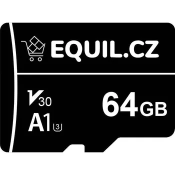 Paměťová karta EQ Memory 64GB / micro SDHC karta / 104MB/s A1 / UHS-I U3 V3 661343