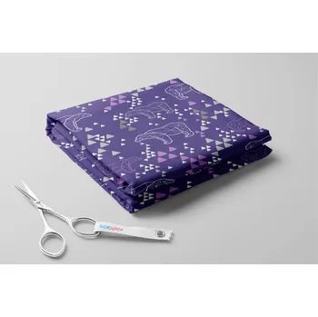 Softshell zimní, Origami medvěd Barva: Fialová