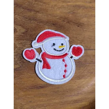 Textilní nažehlovací páska Nažehlovačka sněhulák v čepici