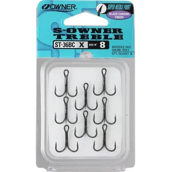 Rybářský háček Rybářský trojháček Owner ST-36BC Velikost 1/0