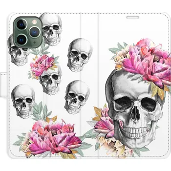 Pouzdro na mobilní telefon Flipové pouzdro iSaprio - Crazy Skull - iPhone 11 Pro